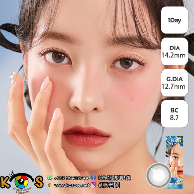 CHUU LENS 1 Day Aery Rose Lucid Gray 에어리로즈 원데이 루시드그레이